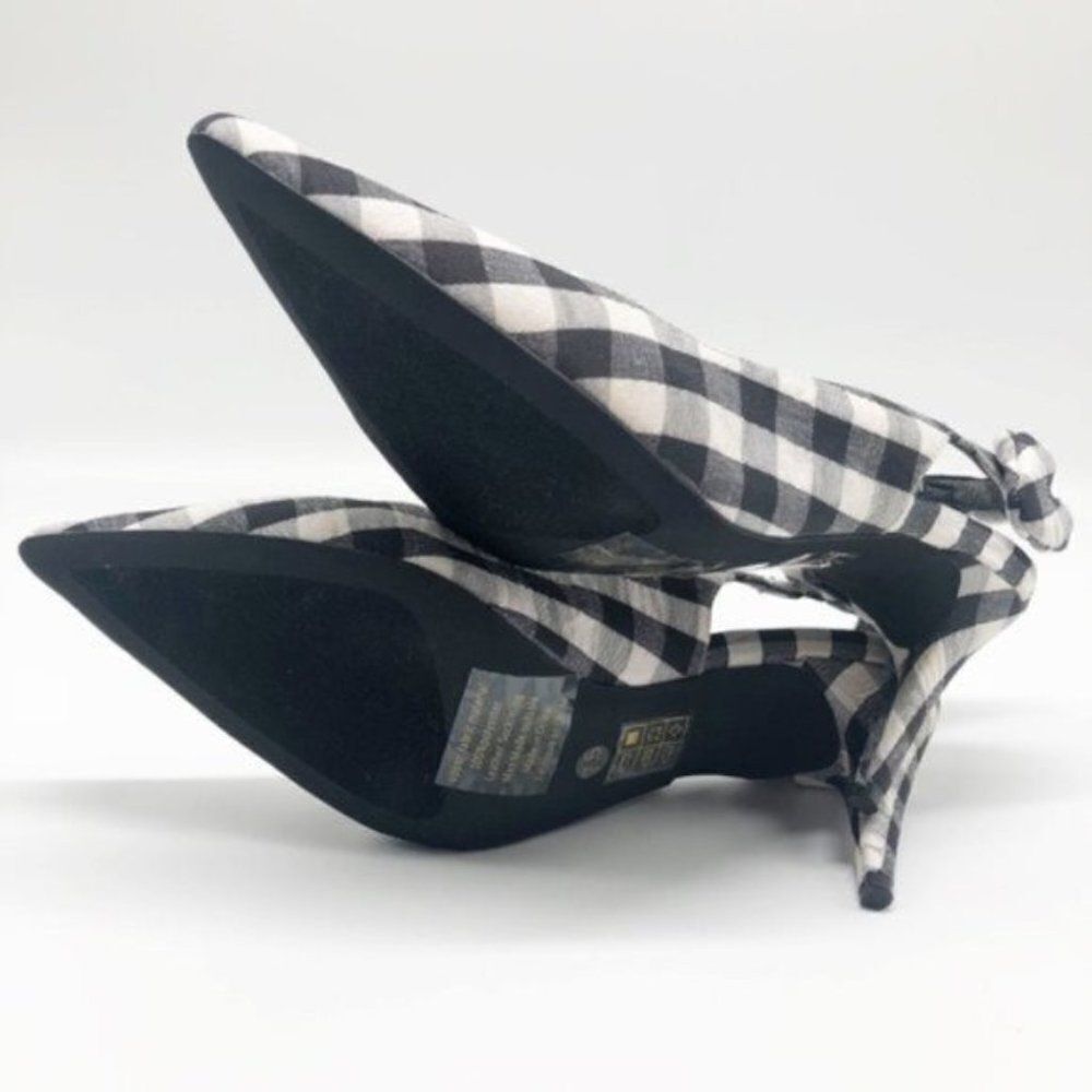 Jeffrey Campbell Cindy Gingham Slingback Pumps – Retro Chic with a Modern Twist - Picture 7 of 8